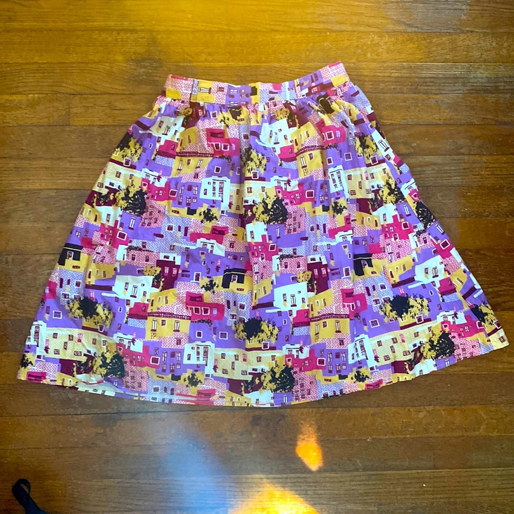 Patterned midi skirt from Modcloth